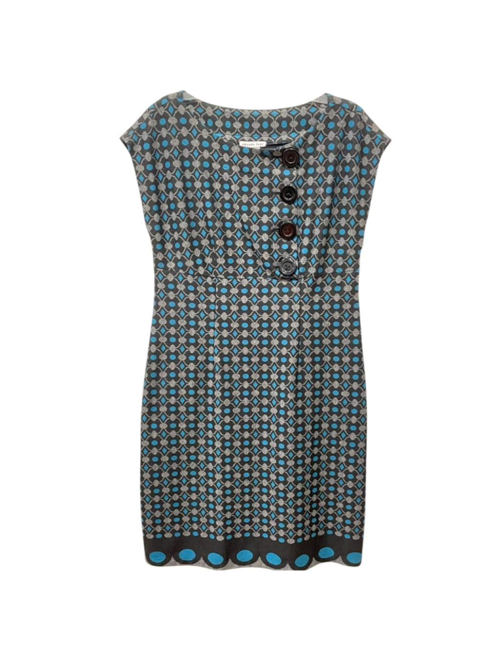 Amanda Lane Womens Size 10 Sleeveless Dress Geometric Print Side Zip